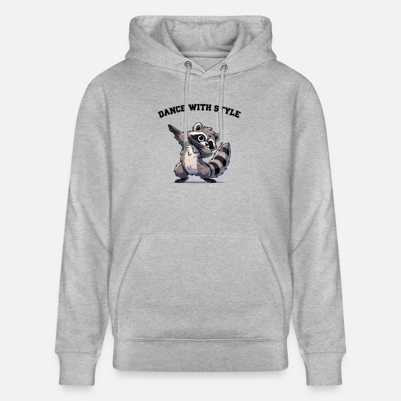 Dabbing de raton laveur - Sweat à capuche bio CRUISER Stanley/Stella Unisexe - gris chiné