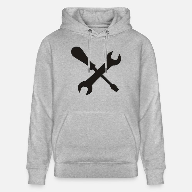 un outil, des outils - Sweat à capuche bio CRUISER Stanley/Stella Unisexe - gris chiné