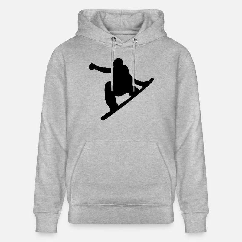 Snowboard - Sweat à capuche bio CRUISER Stanley/Stella Unisexe - gris chiné