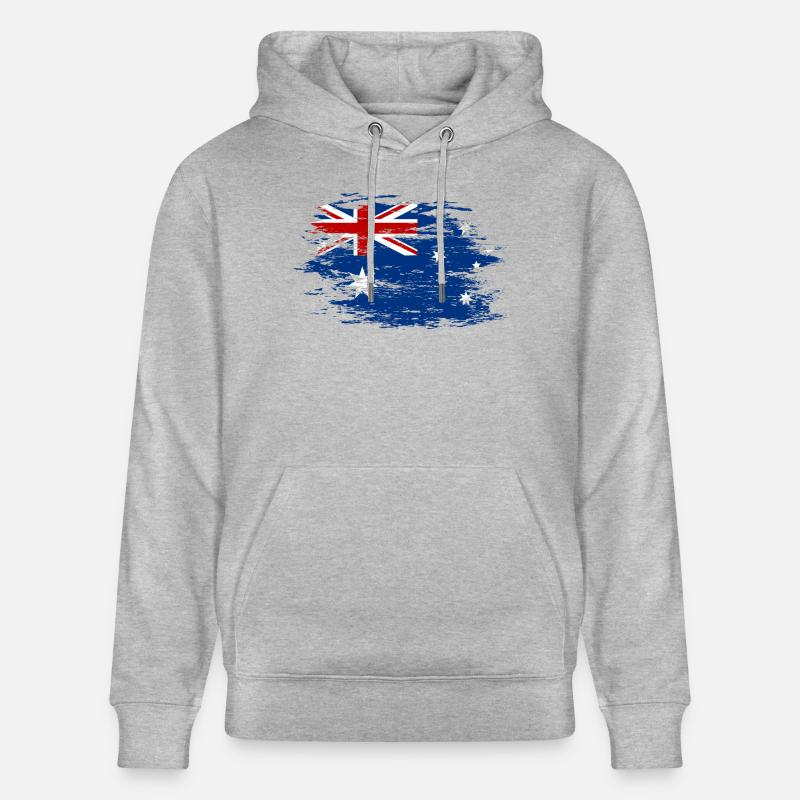 Drapeau de l’Australie utilisé - Sweat à capuche bio CRUISER Stanley/Stella Unisexe - gris chiné