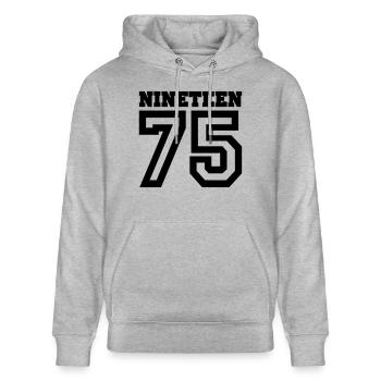 1975 - Stanley/Stella Unisex Bio-Hoodie CRUISER  - Grau meliert - Vorne - Alina (178cm) & Michal (187cm)