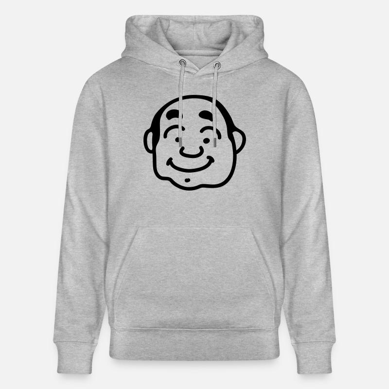 Netter Mann - Opa - Line - Stanley/Stella Unisex Bio-Hoodie CRUISER  - Grau meliert