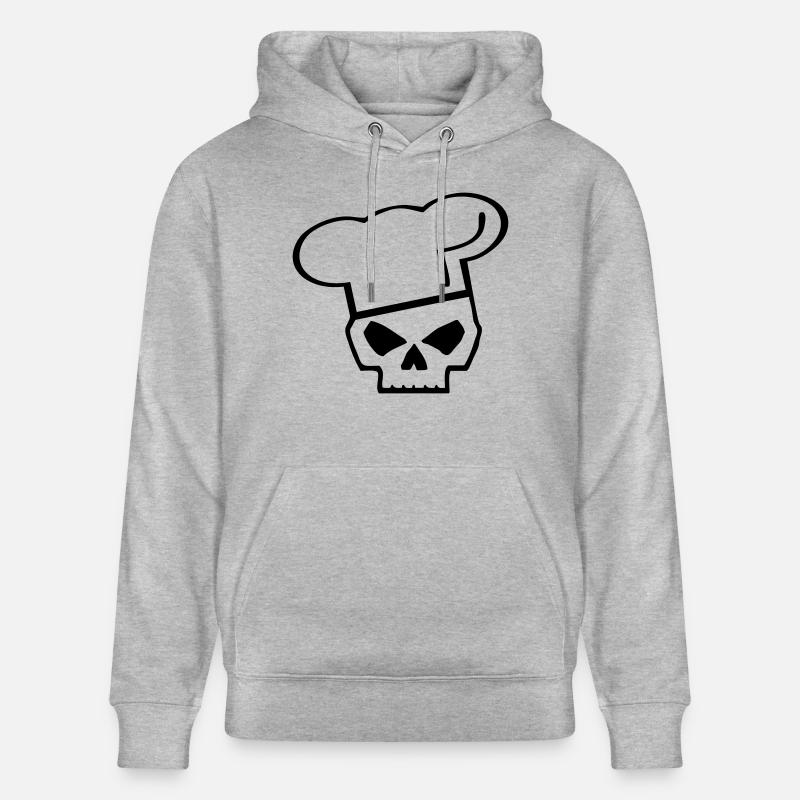 killer chef - Sweat à capuche bio CRUISER Stanley/Stella Unisexe - gris chiné