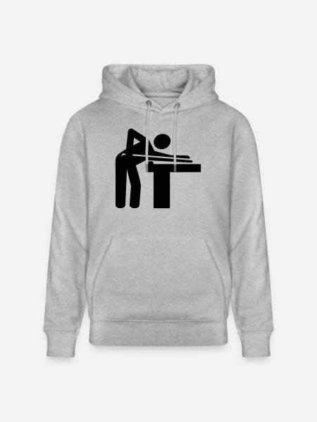 Billard - Stanley/Stella Unisex Bio-Hoodie CRUISER  - Grau meliert