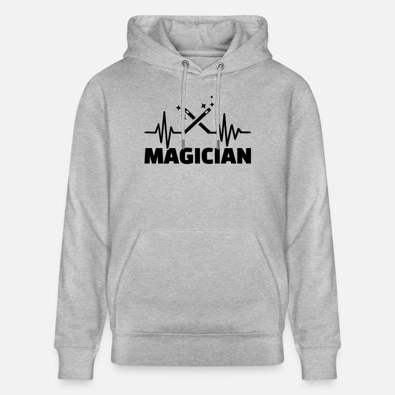 Magicien - Sweat à capuche bio CRUISER Stanley/Stella Unisexe - gris chiné