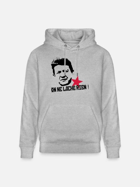 On ne lâche rien - Sweat à capuche bio CRUISER Stanley/Stella Unisexe - gris chiné
