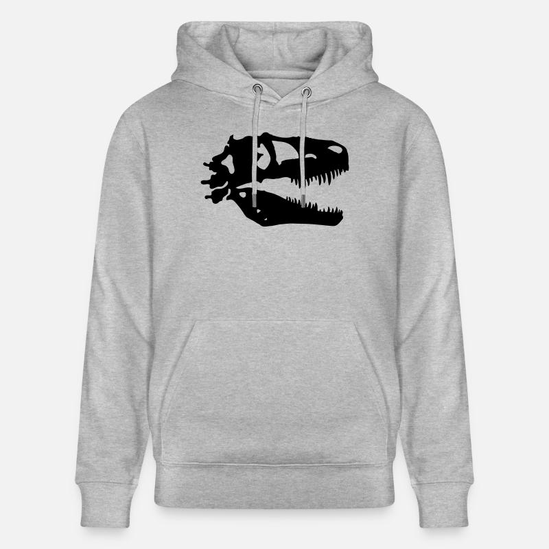 T-rex - Sweat à capuche bio CRUISER Stanley/Stella Unisexe - gris chiné