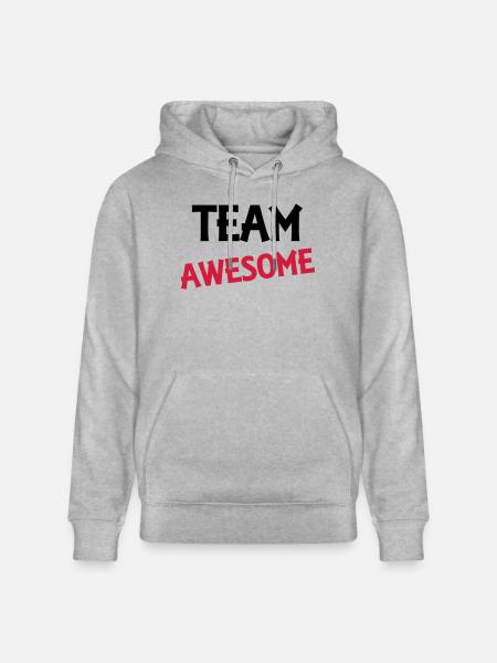 Team Awesome - Stanley/Stella Unisex Bio-Hoodie CRUISER - Grau meliert