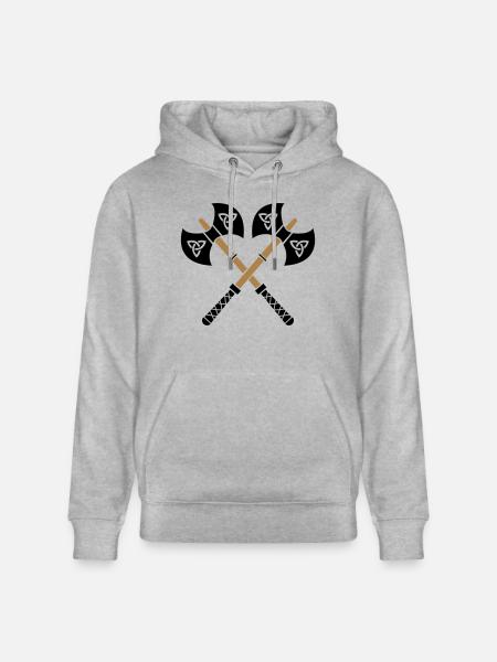 wikinger_aexte_02 - Stanley/Stella Unisex Bio-Hoodie CRUISER  - Grau meliert