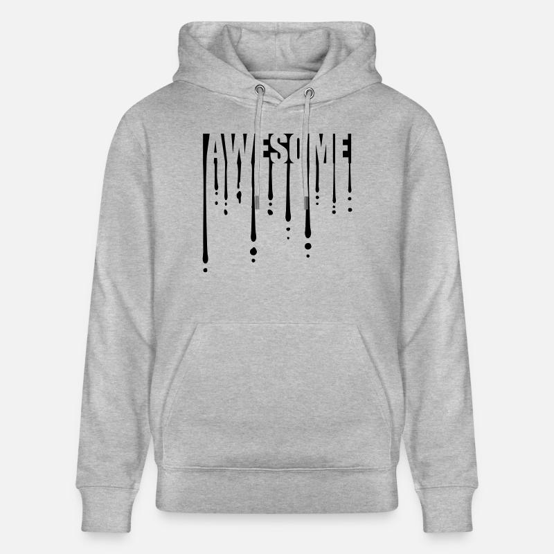 Laisse tomber des graffitis impressionnants - Sweat à capuche bio CRUISER Stanley/Stella Unisexe - gris chiné