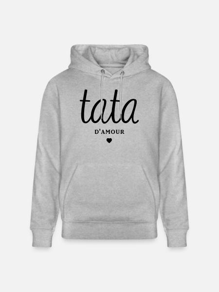 TATA D'AMOUR - Sweat à capuche bio CRUISER Stanley/Stella Unisexe - gris chiné