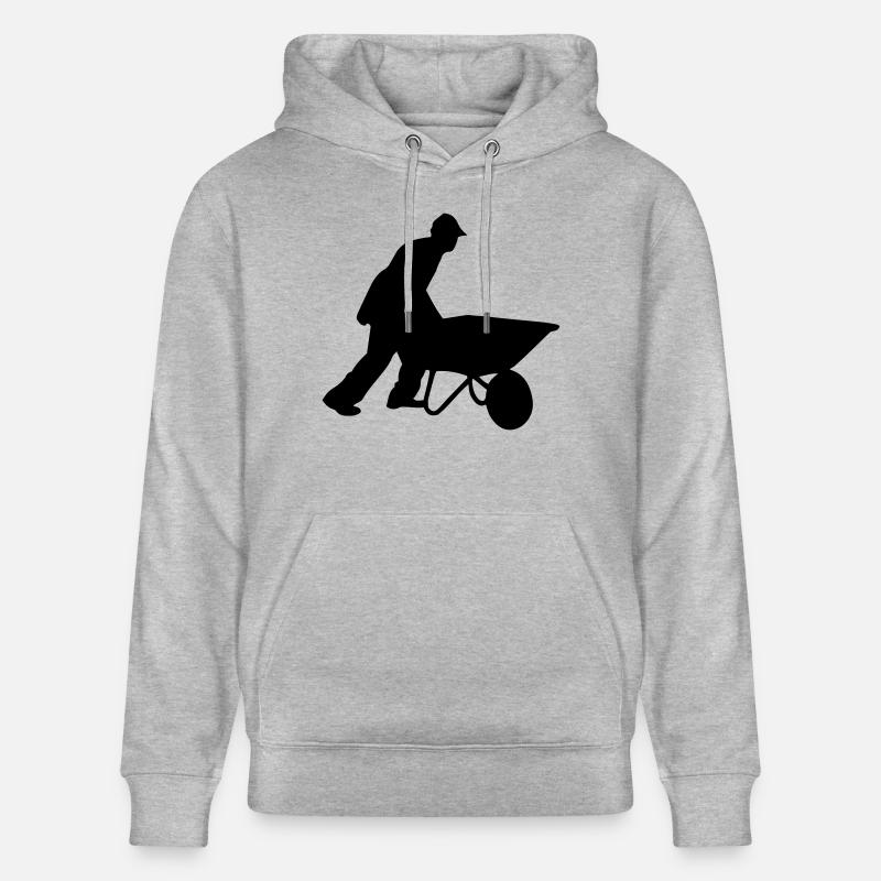 Constructeurs - Sweat à capuche bio CRUISER Stanley/Stella Unisexe - gris chiné