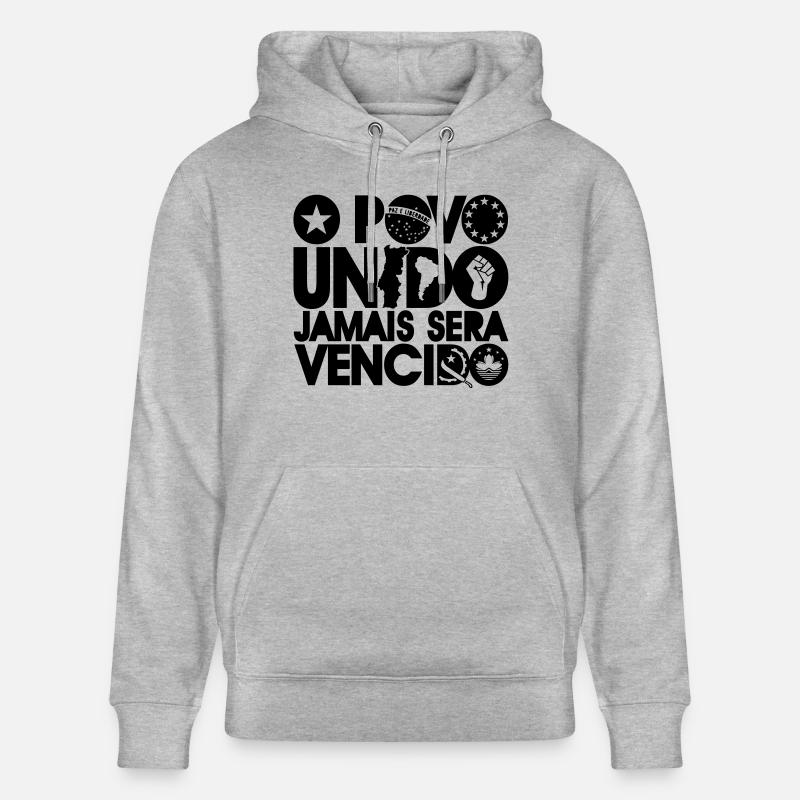 O Povo Unido - Sweat à capuche bio CRUISER Stanley/Stella Unisexe - gris chiné