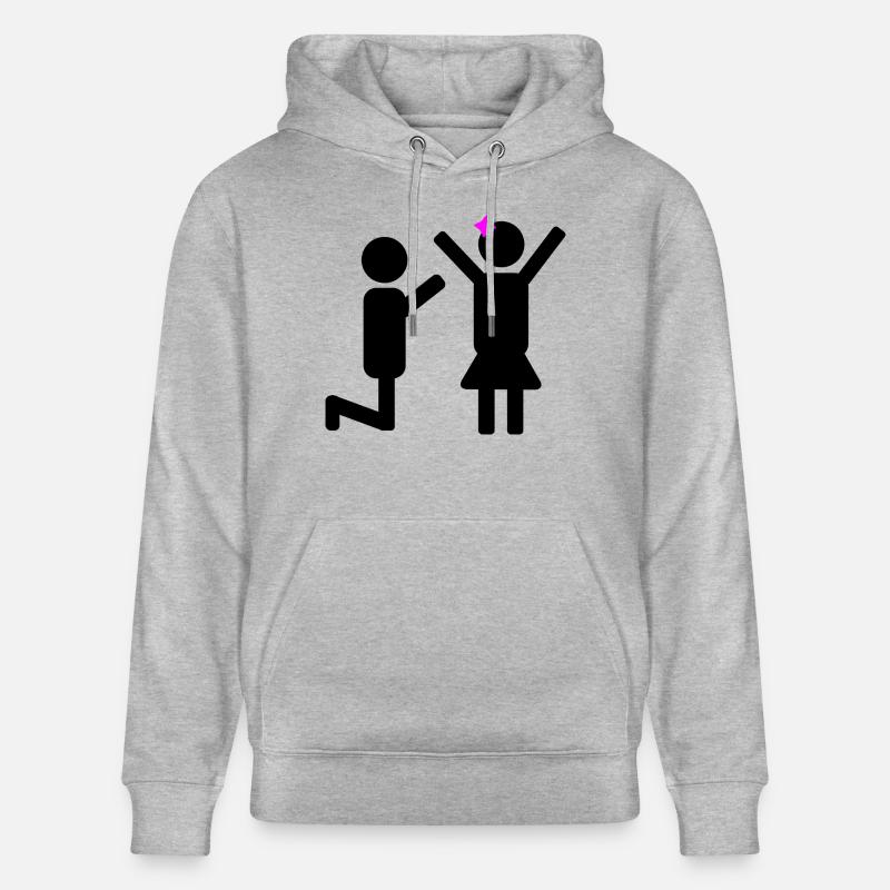 Demande de mariage - Sweat à capuche bio CRUISER Stanley/Stella Unisexe - gris chiné