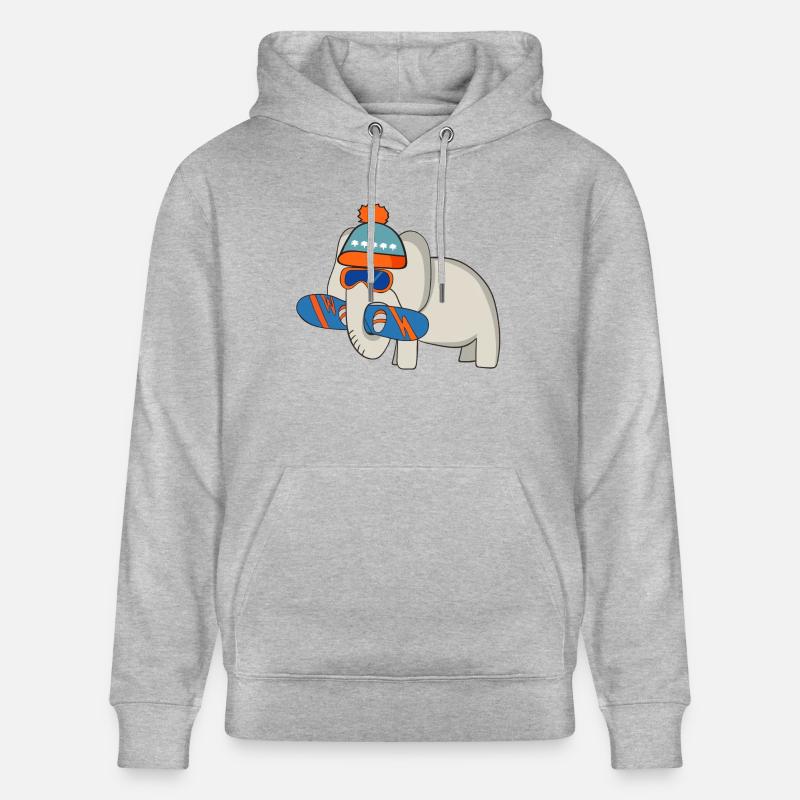 Snowboard - Sweat à capuche bio CRUISER Stanley/Stella Unisexe - gris chiné
