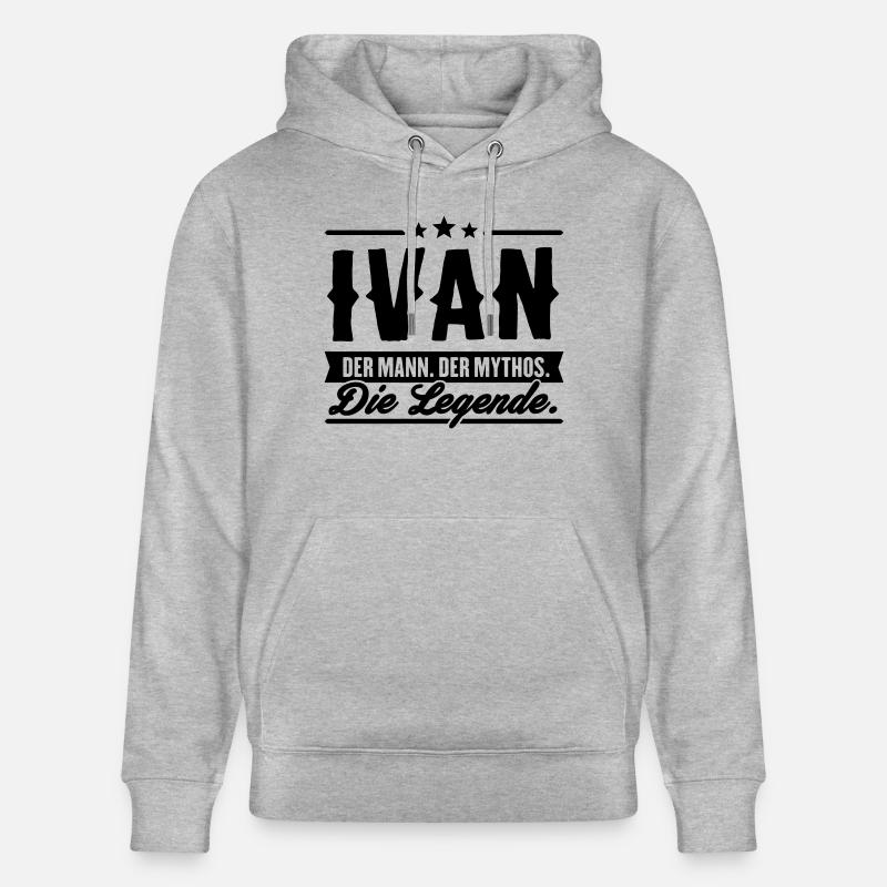 Man Myth Legend Ivan - Sweat à capuche bio CRUISER Stanley/Stella Unisexe - gris chiné