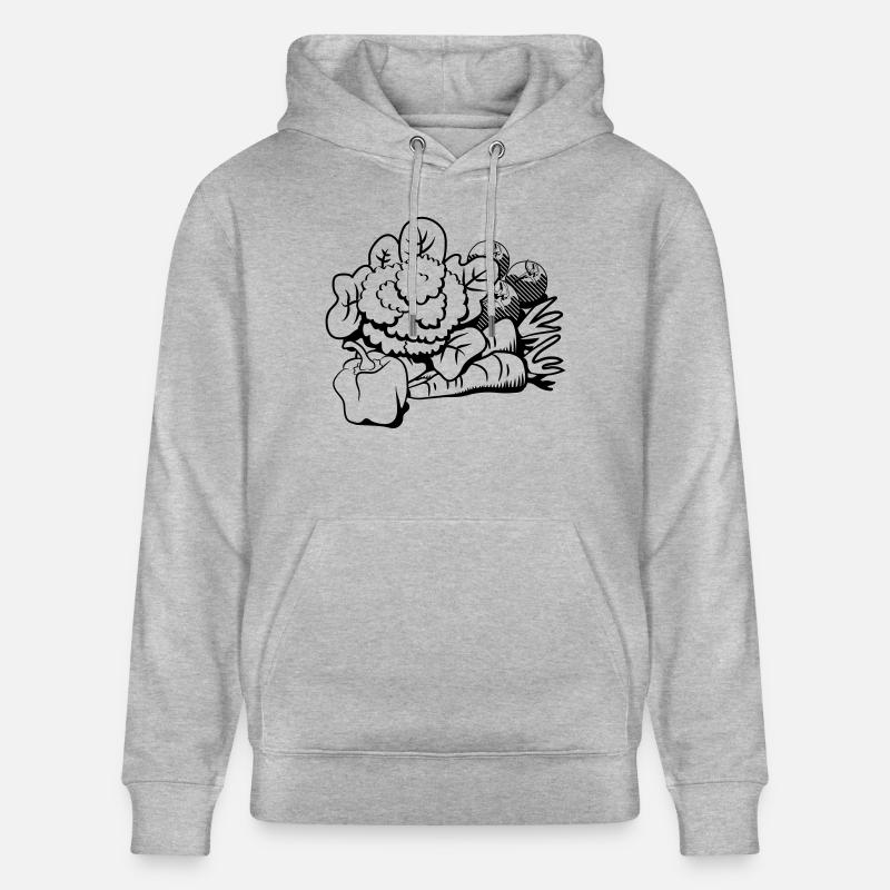 chou-fleur végétal - Sweat à capuche bio CRUISER Stanley/Stella Unisexe - gris chiné