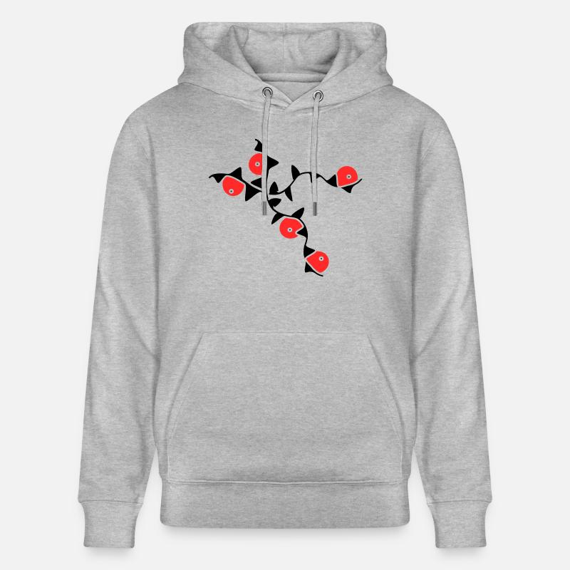 Vrilles de fleurs - Sweat à capuche bio CRUISER Stanley/Stella Unisexe - gris chiné