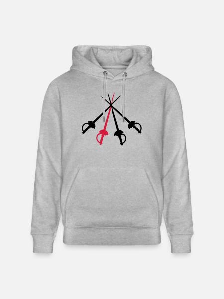 musketeers - Stanley/Stella CRUISER Unisex Organic Hoodie - heather grey
