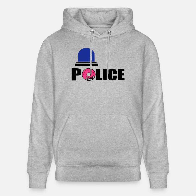 Polizei d - Stanley/Stella Unisex Bio-Hoodie CRUISER  - Grau meliert