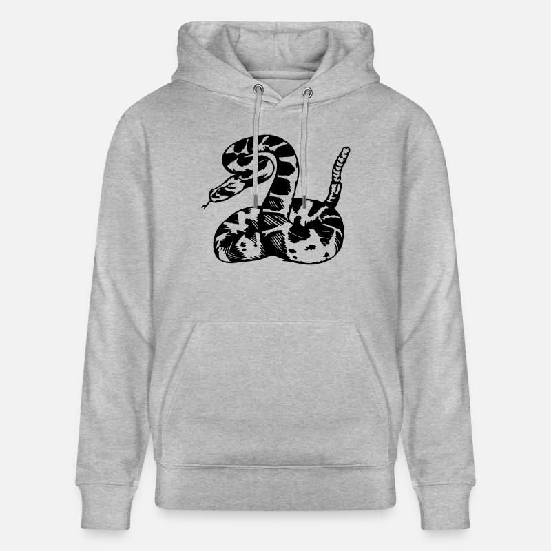 rattlesnake - Sweat à capuche bio CRUISER Stanley/Stella Unisexe - gris chiné
