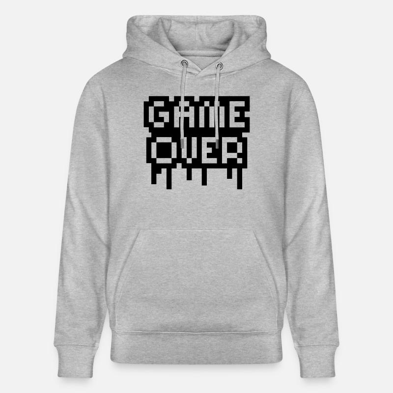 Game Over Stamp - Sweat à capuche bio CRUISER Stanley/Stella Unisexe - gris chiné