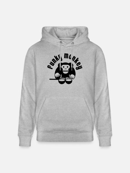 Funky Monkey - Stanley/Stella CRUISER Unisex Organic Hoodie - heather grey