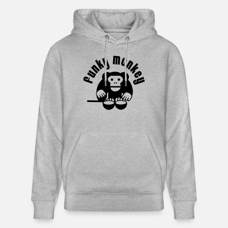Funky Monkey - Stanley/Stella Unisex Bio-Hoodie CRUISER  - Grau meliert