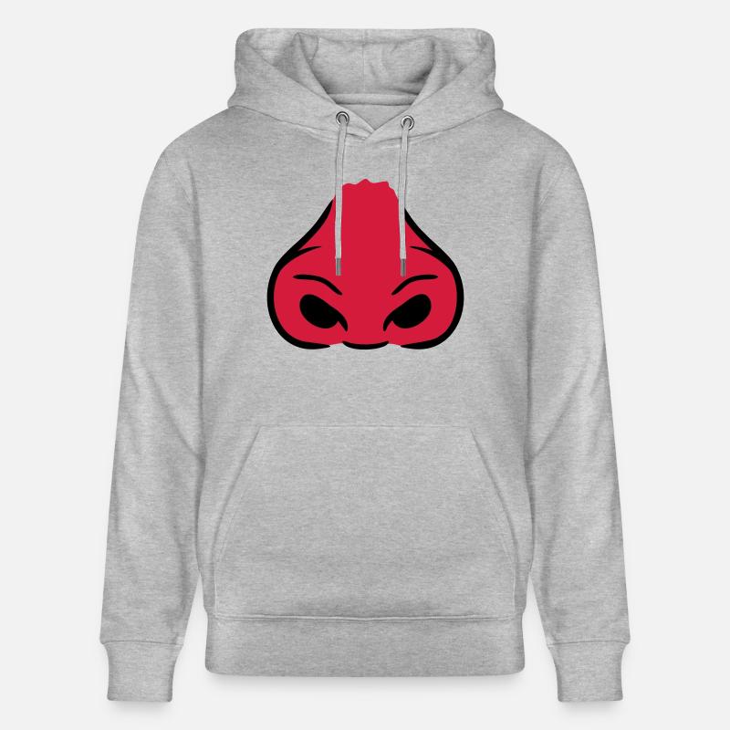 Nez rouge des grosses narines - Sweat à capuche bio CRUISER Stanley/Stella Unisexe - gris chiné