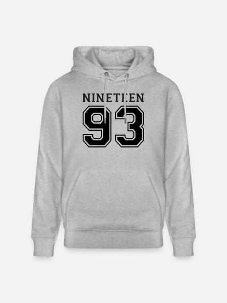 1993 - Stanley/Stella CRUISER Unisex Organic Hoodie - heather grey