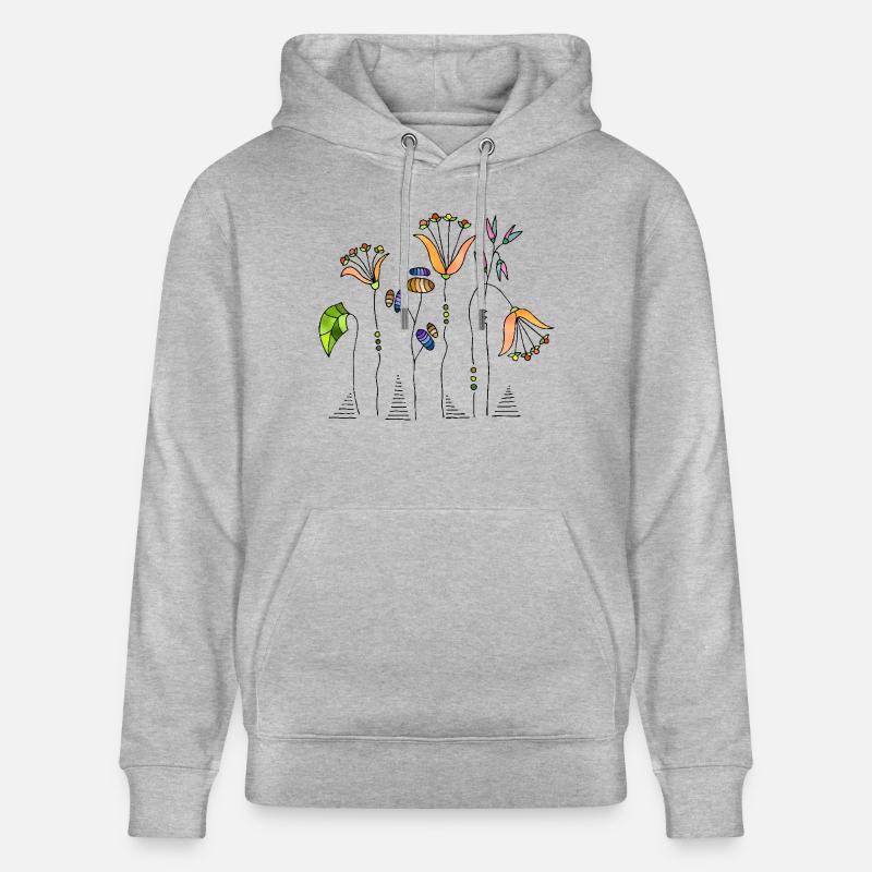 Fleur - Sweat à capuche bio CRUISER Stanley/Stella Unisexe - gris chiné