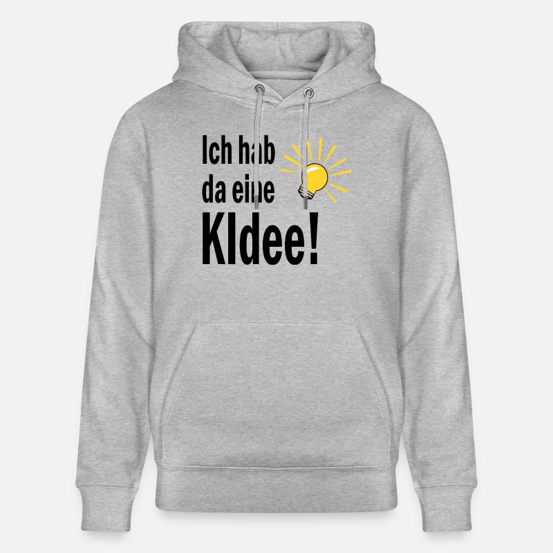 Ich habe da eine KIdee! - Stanley/Stella Unisex Bio-Hoodie CRUISER  - Grau meliert