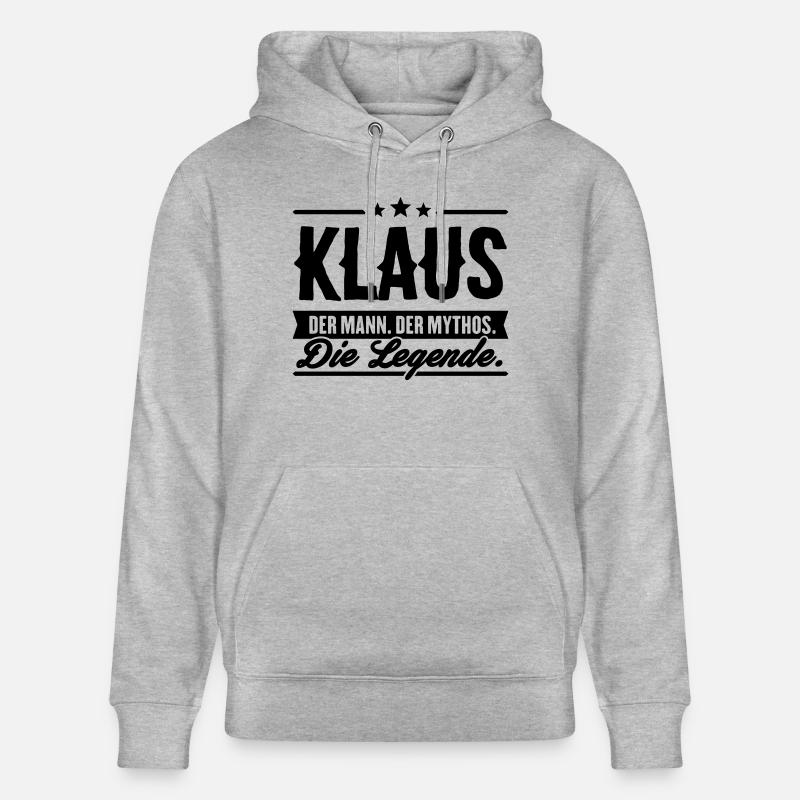 Man Myth Légende Klaus - Sweat à capuche bio CRUISER Stanley/Stella Unisexe - gris chiné