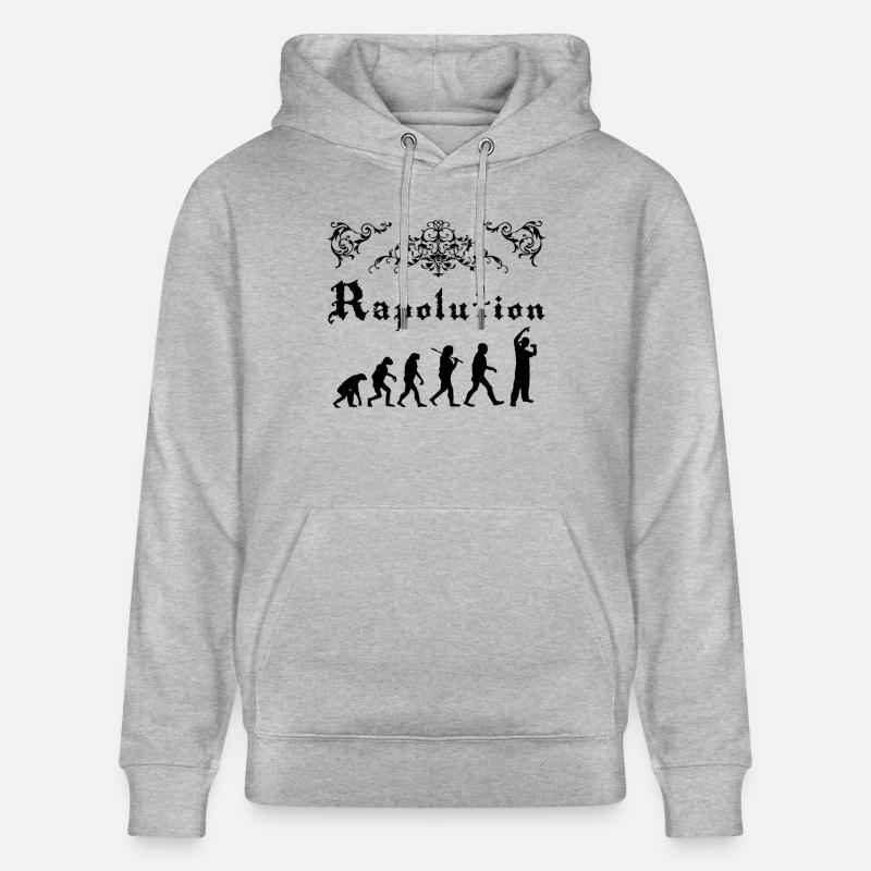 Rap Evolution - Stanley/Stella Unisex Bio-Hoodie CRUISER  - Grau meliert
