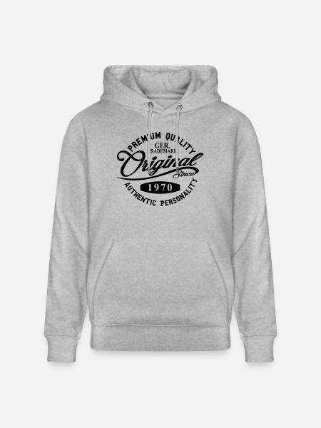 Original Since 1970 - Stanley/Stella Unisex Bio-Hoodie CRUISER  - Grau meliert