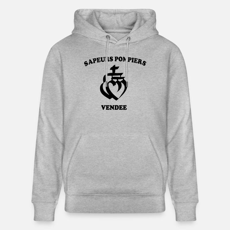 Pompier de vendée - Sweat à capuche bio CRUISER Stanley/Stella Unisexe - gris chiné