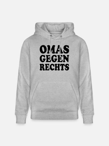 Omas gegen rechts - Stanley/Stella Unisex Bio-Hoodie CRUISER  - Grau meliert