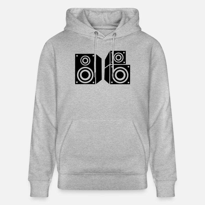 Musique haut-parleur - Sweat à capuche bio CRUISER Stanley/Stella Unisexe - gris chiné