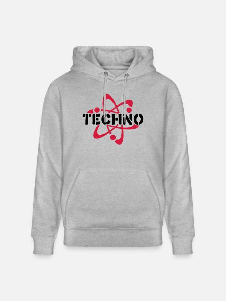 Techno__V003 - Sweat à capuche bio CRUISER Stanley/Stella Unisexe - gris chiné