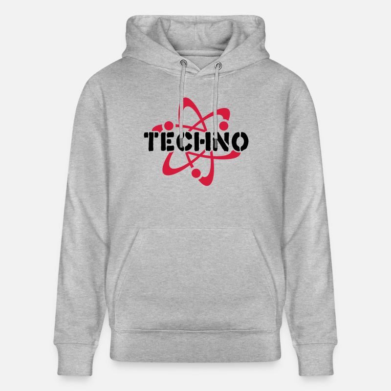 Techno__V003 - Sweat à capuche bio CRUISER Stanley/Stella Unisexe - gris chiné