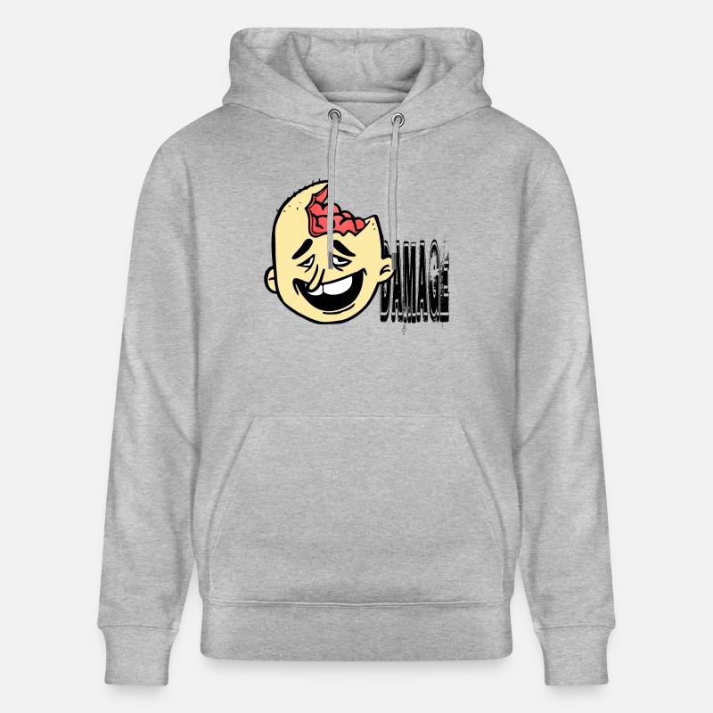 Stupide obstrue l'idiot - Sweat à capuche bio CRUISER Stanley/Stella Unisexe - gris chiné