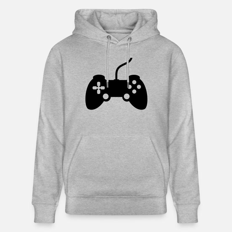 gamer_controller__f1 - Stanley/Stella Unisex Bio-Hoodie CRUISER  - Grau meliert