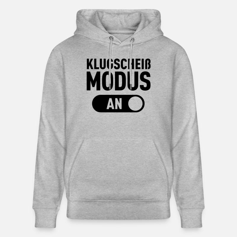 Klug shit mode (On) - Stanley/Stella CRUISER Unisex Organic Hoodie - heather grey