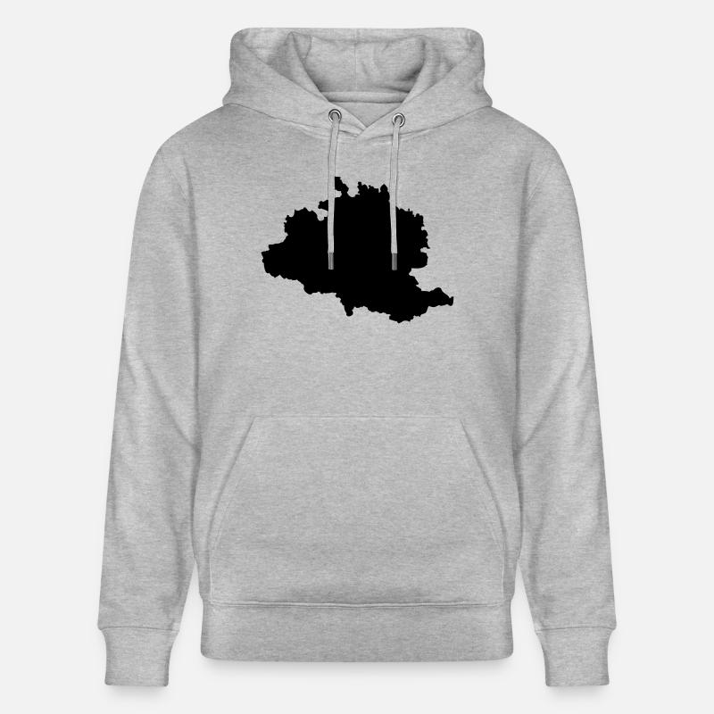 Ariège carte Ariégeoise - Sweat à capuche bio CRUISER Stanley/Stella Unisexe - gris chiné