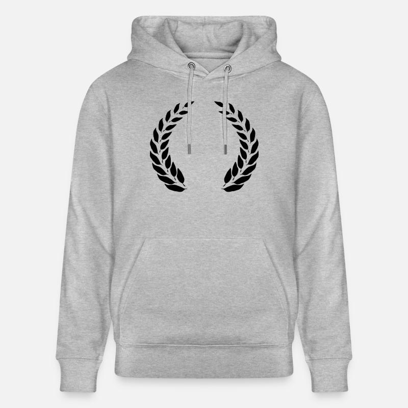Conception de couronne de laurier - Sweat à capuche bio CRUISER Stanley/Stella Unisexe - gris chiné