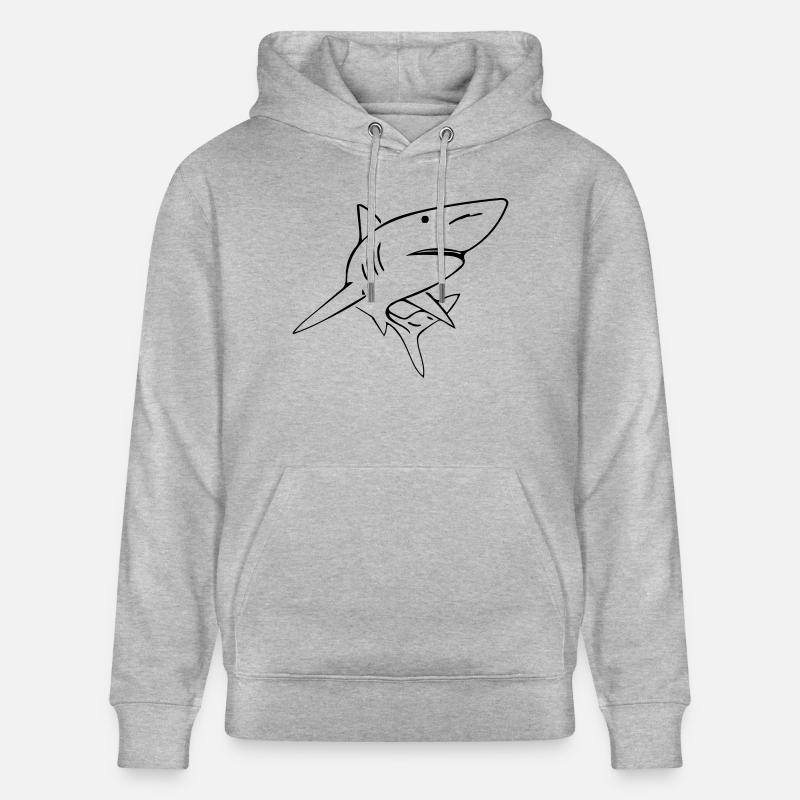 Hai - Vector Design - Sweat à capuche bio CRUISER Stanley/Stella Unisexe - gris chiné