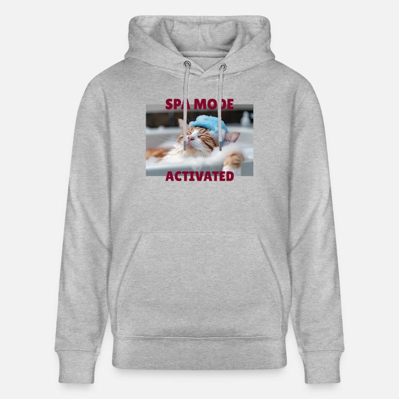 Mode spa chat - Sweat à capuche bio CRUISER Stanley/Stella Unisexe - gris chiné