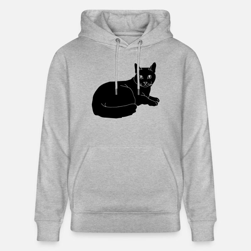 cat - Sweat à capuche bio CRUISER Stanley/Stella Unisexe - gris chiné