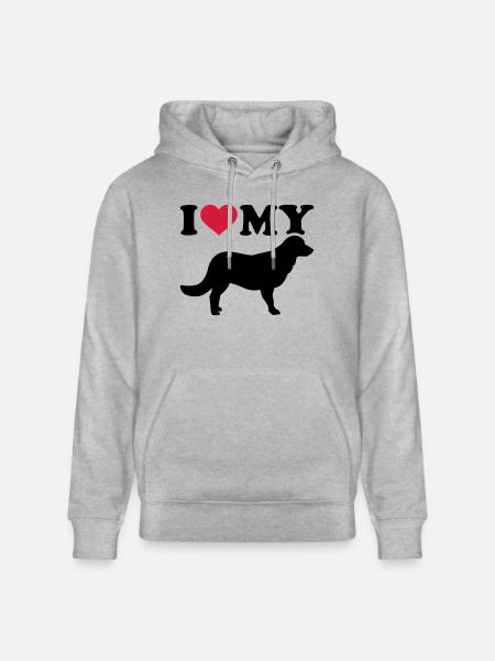 Flat Coated Retriever - Stanley/Stella Unisex Bio-Hoodie CRUISER  - Grau meliert
