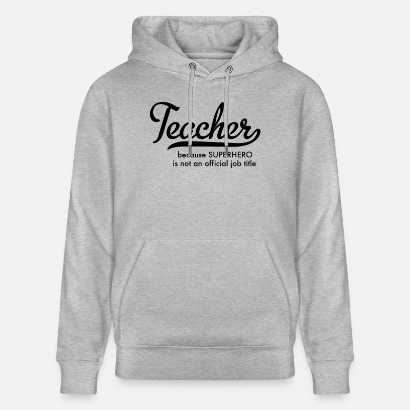 Enseignant - Sweat à capuche bio CRUISER Stanley/Stella Unisexe - gris chiné